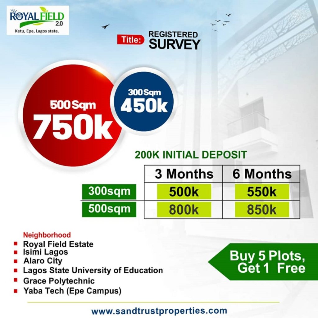 LAND IN EPE FOR SALE